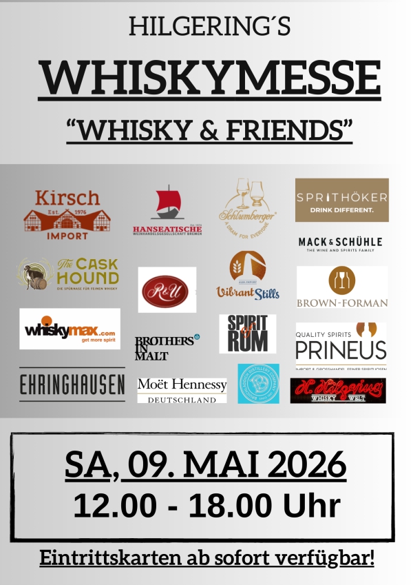 WHISKYMESSE: Whisky &amp; Friends 2026 -AUSVERKAUFT!